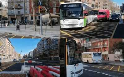 Nuevo acceso en la avenida Meridiana para los autobuses de servicio interurbano